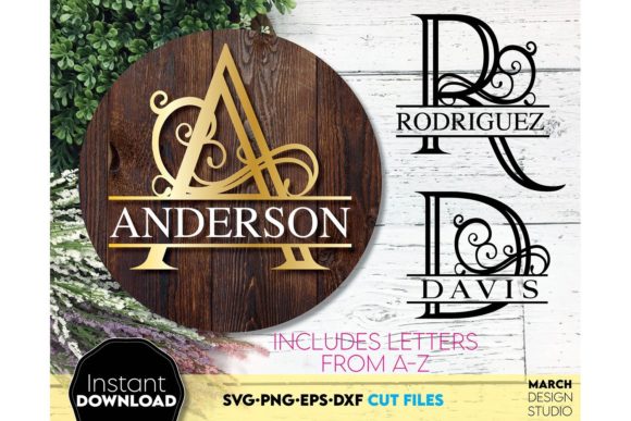 Download Split Monogram SVG, Monogram Letter SVG - Split monogram Collection