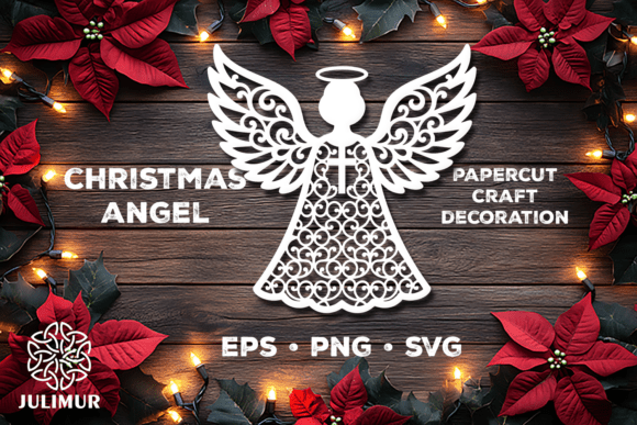 Download Christmas Angel Papercut SVG - Premium Resources