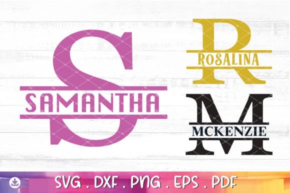 Download Split Monogram Alphabet Svg - Split monogram Collection