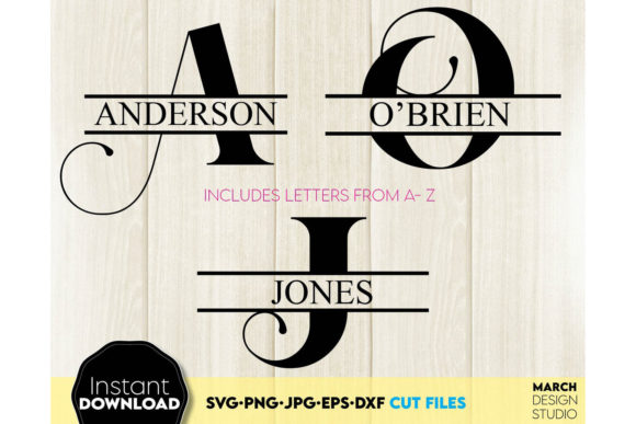 Download Alphabet Split Monogram Bundle Letters - Split monogram Collection