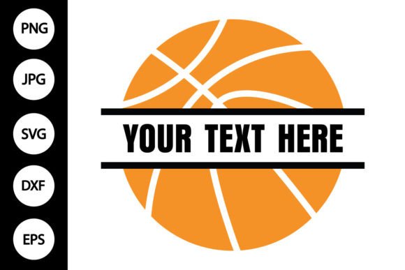 Download Basketball Split Monogram SVG, PNG, DXF - Split monogram Collection