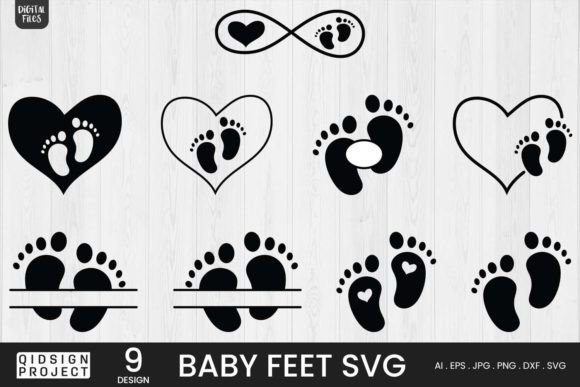 Download Baby Feet Svg, Baby SVG, Split Monogram - Split monogram Collection
