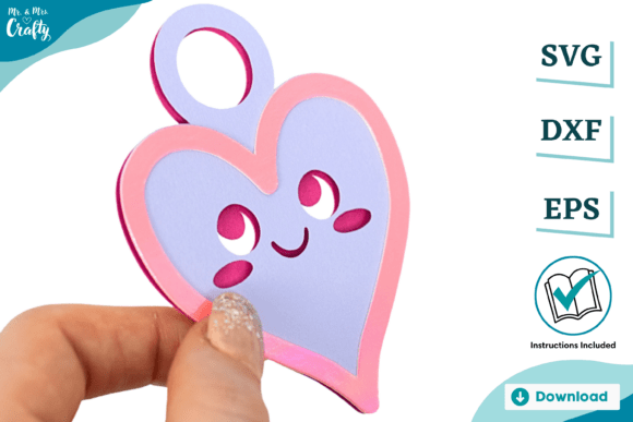 Download Happy Heart Papercraft Decoration - Premium Resources
