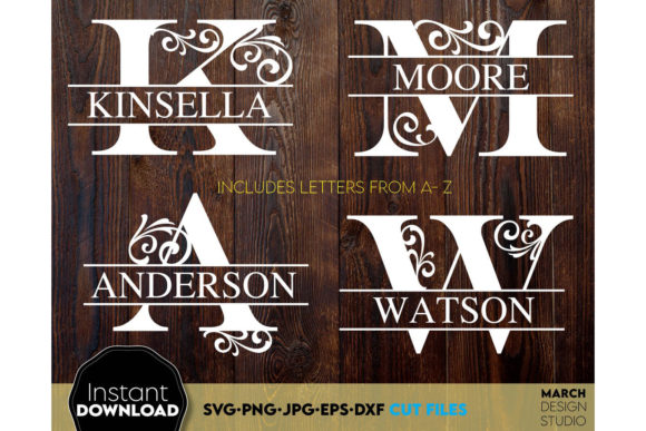 Download Alphabet Split Monogram Bundle Letters - Split monogram Collection