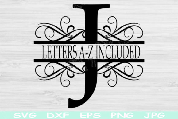 Download Split Monogram Letter Svg File Cricut - Split monogram Collection