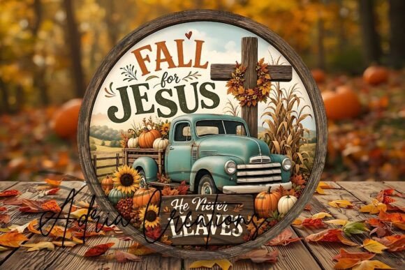 Download Fall for Jesus Door Sign, Autumn Wreath - Autumn wreath Collection