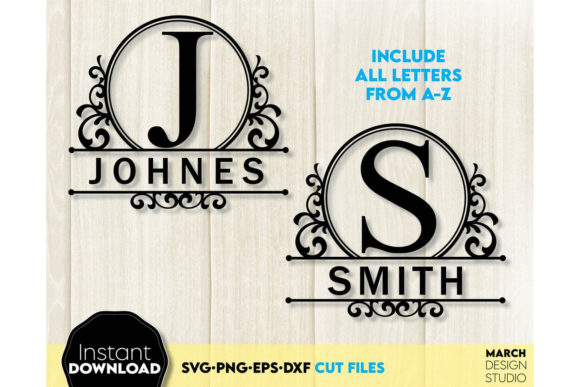 Download Alphabet Split Monogram Bundle Letters - Split monogram Collection